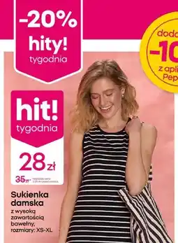 Pepco Sukienka damska z wysoką zawartością bawełny oferta