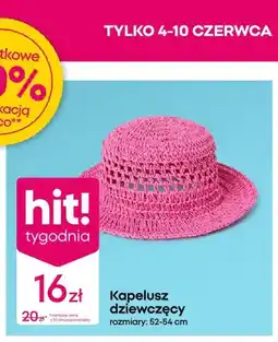 Pepco Kapelusz dziewczęcy rozmiary: 52-54 cm oferta