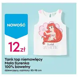 Pepco Tank top niemowlęcy Mała Syrenka 100% bawełny dziewczęcy oferta