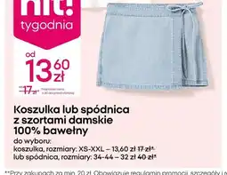 Pepco Spódnica z szortami damskie 100% bawełny oferta