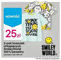 Pepco Koszulki chłopięce SmileyWorld 100% bawełny 2-pak oferta