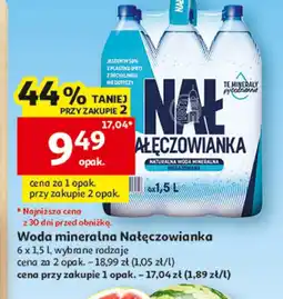 Auchan Woda mineralna Nałęczowianka oferta