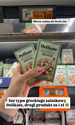 Biedronka Ser typu greckiego sałatkowy półtłusty Delikate oferta