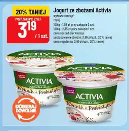 Polomarket Jogurt ze zbożami Activia jabłko i ziarna oferta