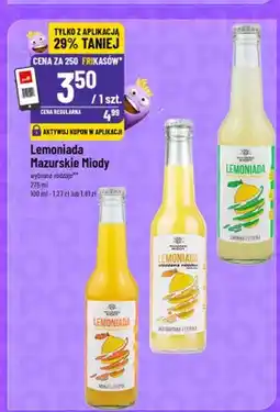 Polomarket Lemoniada Mazurskie Miody mandarynka i cytryna oferta