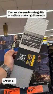Biedronka Zestaw akcesoriów do grilla w walizce Time for Grill oferta
