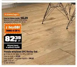 OBI Panele winylowe SPC Barley Oak gr. 4mm, kl. 32, wym. 4x295x1280mm oferta