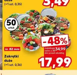 Kaufland Zakrętki duże śr. 82mm oferta