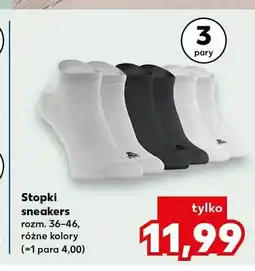 Kaufland Stopki sneakers rozm. 36-46 3-pak oferta