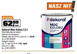 OBI Farba lateksowa do wnętrz Dekoral Moc Koloru oferta