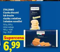 Lidl Kruche ciastka z mlekiem i miodem novellini Italiamo oferta