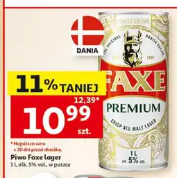 Auchan Piwo Faxe Premium Lager oferta