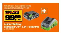 OBI Zestaw startowy: akumulator 20V 2Ah + ładowarka LUX-TOOLS oferta