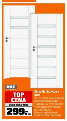 OBI Skrzydło drzwiowe Ardo szer. 70 i 80cm kolor biel alpejska oferta