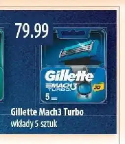 Drogerie Laboo Wkłady Mach3 Turbo 5 sztuk Gillette oferta