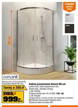 OBI Kabina prysznicowa Brasco 80cm oferta