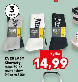 Kaufland Skarpety EVERLAST rozm. 39-46 3-pak oferta