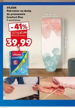 Kaufland Pokrowiec na deskę do prasowania Vileda Comfort Plus 3-warstwowy 110-130x30-45cm oferta
