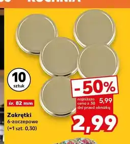 Kaufland Zakrętki 6-zaczepowe śr. 82mm oferta
