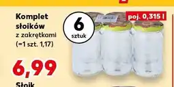 Kaufland Komplet słoików z zakrętkami poj. 0,315l 6-pak oferta