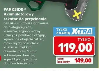 Kaufland Akumulatorowy sekator do przycinania PARKSIDE oferta