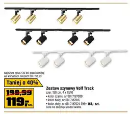 OBI Zestaw szynowy Volf Track szer. 150cm 4 x GU10 kolor czarny oferta