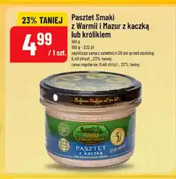 Polomarket Pasztet Smaki z Warmii i Mazur z kaczką oferta