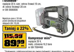 OBI Kompresor mini LUX-TOOLS napięcie 20V maks. ciśnienie 10,3 bara oferta