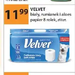 Drogerie Laboo Papier VELVET biały rumianek i aloes 8 rolek oferta
