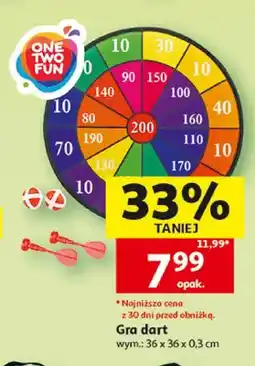 Auchan Gra dart ONE TWO FUN 36x36x0,3cm oferta