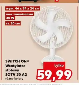 Kaufland Wentylator stołowy SWITCH ON SOTV 30 A2 oferta