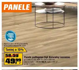 OBI Panele podłogowe Dąb Naturalny Lausanne gr. 8mm, kl. AC5, wym. 8x284x1288mm oferta
