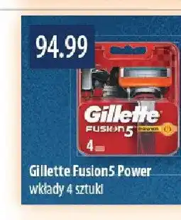 Drogerie Laboo Wkłady Fusion5 Power 4 sztuki Gillette oferta