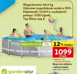 Auchan Basen na stelażu z akcesoriami INTEX wym.: 457x107cm oferta