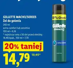 Lidl Żel do golenia GILLETTE SERIES sensitive oferta