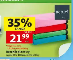 Auchan Ręcznik plażowy actuel wym.: 90x160cm oferta