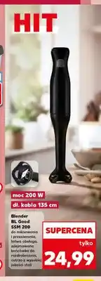 Kaufland Blender BL Good SSM 200 do miksowania i przecierania moc 200W dł. kabla 135cm oferta