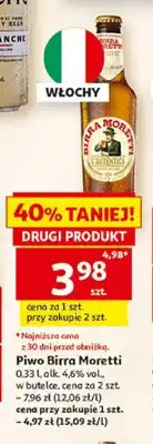 Auchan Piwo Birra Moretti L'Autentica oferta