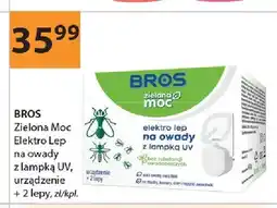 Drogerie Laboo Zielona Moc Elektro Lep na owady z lampką UV BROS urządzenie + 2 lepy oferta
