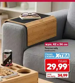 Kaufland Taca na sofę bambusowa wym. 42x34cm oferta