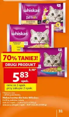 Auchan Mokra karma dla kota Whiskas Tasty Mix oferta
