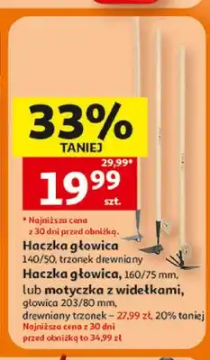 Auchan Haczka głowica 140/50 trzonek drewniany oferta