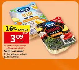 Auchan Sałatka śledziowa z jajkiem Lisner oferta