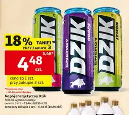 Auchan Napój energetyczny Dzik Sour Apple oferta