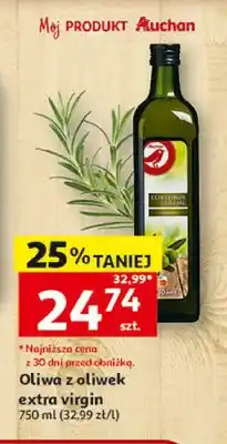 Auchan Oliwa z oliwek extra virgin Auchan oferta