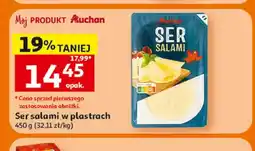 Auchan Ser salami w plastrach Auchan oferta