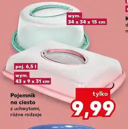 Kaufland Pojemnik na ciasto z uchwytami wym. 34x34x15cm oferta