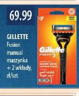 Drogerie Laboo Maszynka Fusion manual + 2 wkłady GILLETTE oferta