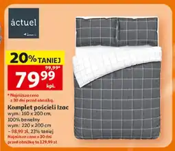 Auchan Komplet pościeli Izac wym.: 160x200cm 100% bawełny oferta