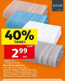 Auchan Ręcznik bawełniany wym.: 30x50cm oferta